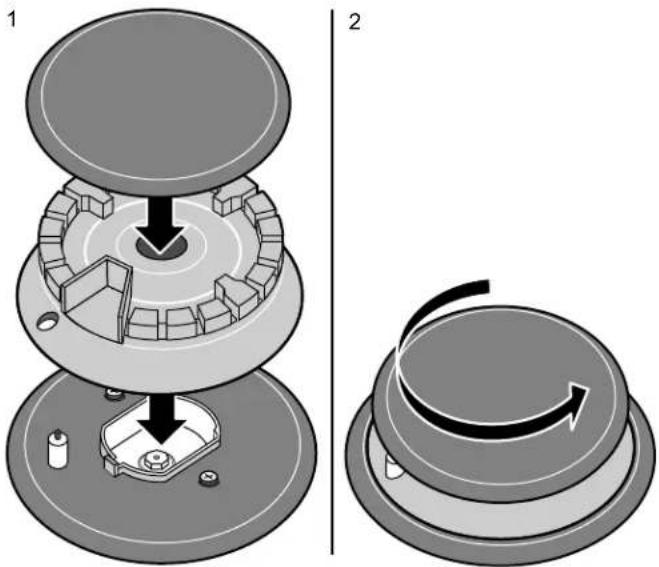 BOSCH NGM8646BS - Burner Base and Burner Cap Placement - 1