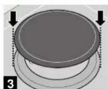 BOSCH NGM8646BS - Installation du chapeau OptiSim® sur le brûleur - 3