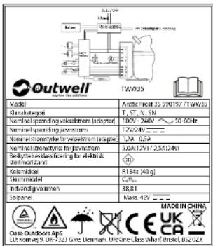 Outwell Arctic Frost 45L - GARANTI - 1
