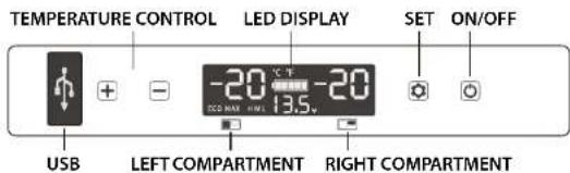 Outwell Arctic Frost 45L - FUNCTIONS AND OPERATION - 1