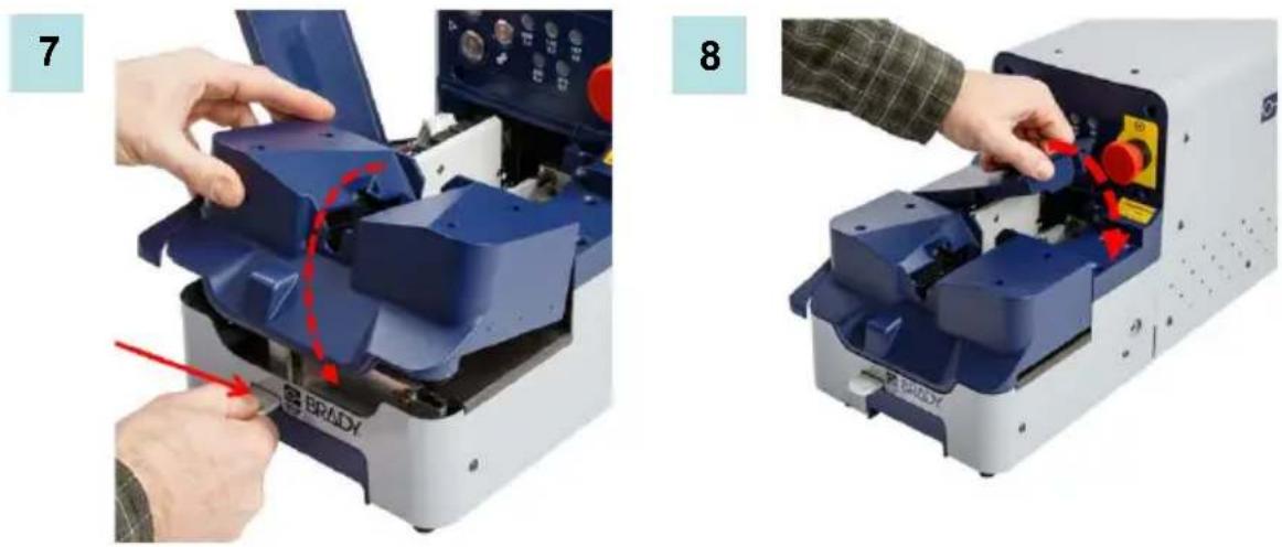 BRADY BSP45 - Byta stansar/ändra hylsstorlek - 10