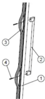 Caviss CLEN246TBE4 - INSTALLER LA POIGEE SUR LA PORTE - 1