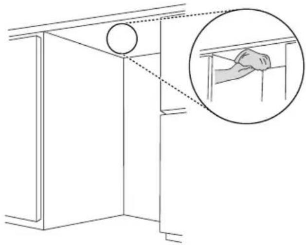 LG DB476TXS - Installation du ruban de protection contre l'humidité - 1