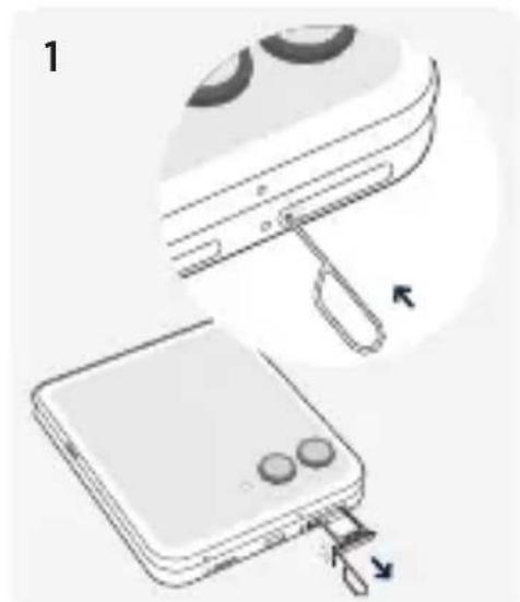 MOTOROLA Razr 60 Ultra - Inserir o cartão - 1