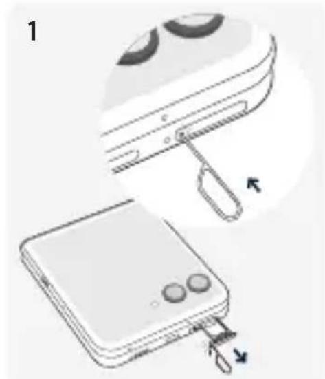 MOTOROLA Razr 60 Ultra - De kaarten plaatsen - 1