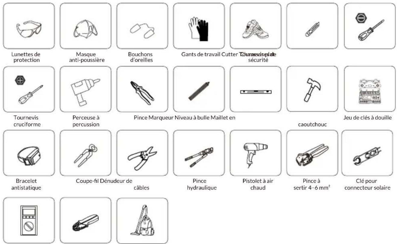 Deye SUN-70K-SG02HP3-EU-EM6 - Outils d'installation - 1