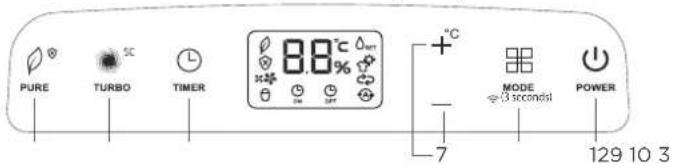 COMFEE Easy Dry 16 - Control Panel - 9
