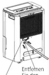 COMFEE Easy Dry 16 - Entfernen des gesammelten Wassers - 3