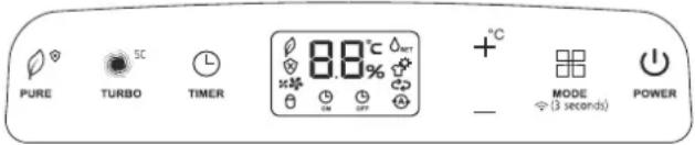 COMFEE Easy Dry 16 - Caratteristiche del pannello di controllo - 9