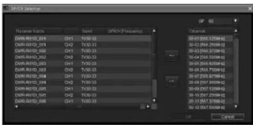 SONY DWX Wireless Studio - Modification des réglages pour plusieurs canaux récepteurs en tant que groupe - 1