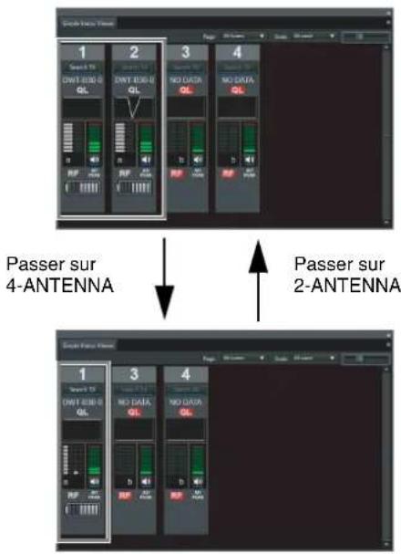 SONY DWX Wireless Studio - Onglet [Simple Status Viewer] - 1