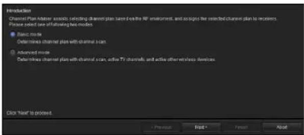 SONY DWX Wireless Studio - Sélectionnez [Advanced mode] et cliquez sur [Next>]. - 1
