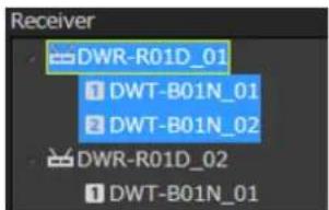 SONY DWX Wireless Studio - Pour contrôler un ensemble particulier de canaux récepteurs - 3