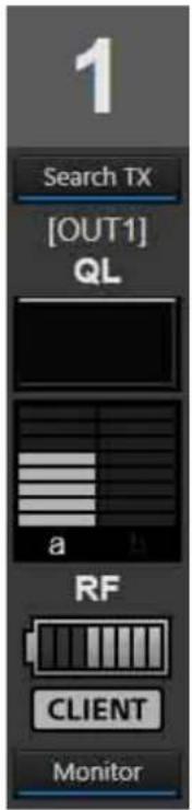 SONY DWX Wireless Studio - Affiche un exemple de l'onglet [Simple Status Viewer] - 3