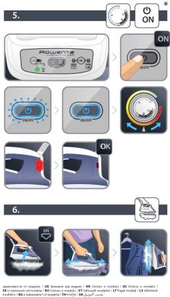 5. ON 6. OK 7.