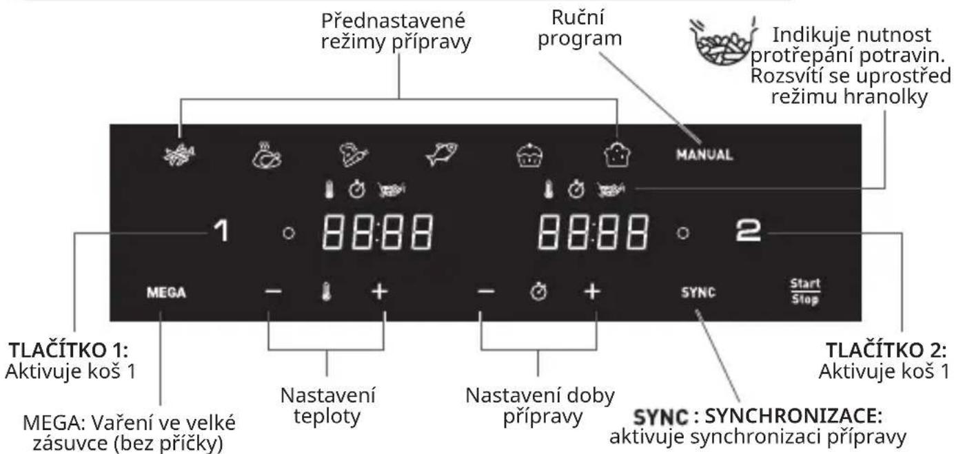 MOULINEX Easy Fry Dual Flex EZ9228 - DUÁLNÍ uživatelské rozhraní EASY FRY FLEX - 1