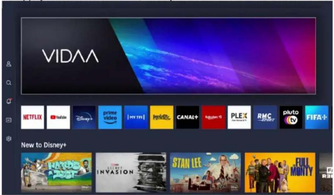 VIDAA NETFLIX YouTube Disney+ prime video | MY TRI Importance CANAL+ iksystem 10 PLEX RMC pluto FIFA+ New to Disney+ WARO'S INVASION STAN LEE FULL MONTY