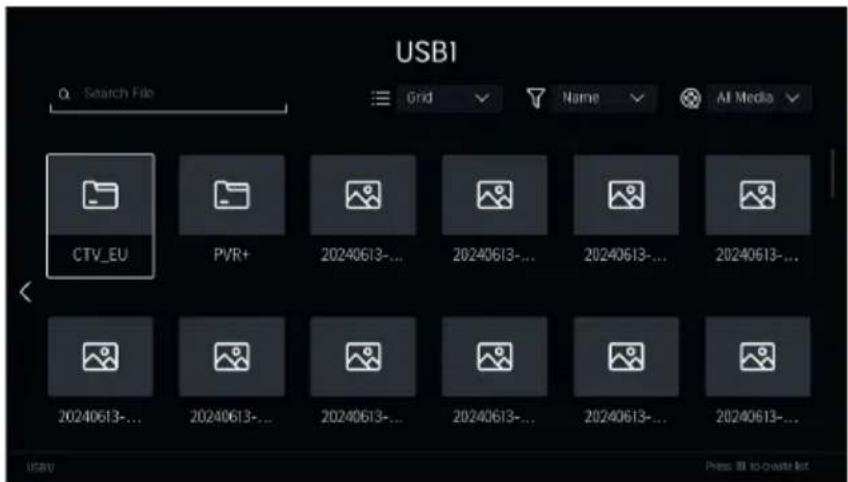 USB1 Search File Grid Name All Media CTV_EU PVR+ 20240613-... 20240613-... 20240613-... 20240613-... 20240613-... 20240613-... 20240613-... 20240613-... 20240613-... 20240613-... 20240613-...
