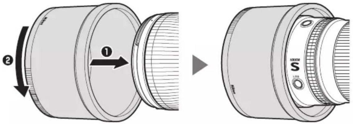 NIKON NIKKOR Z 600mm f/6.3 VR S - Fixation du parasoleil - 2