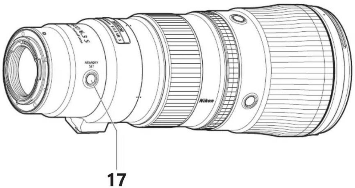 NIKON NIKKOR Z 600mm f/6.3 VR S - Commutateur de mode de mise au point - 1