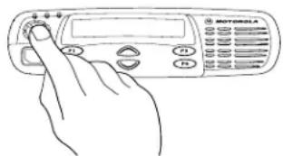 MOTOROLA CDM1250 - MISE SOUS TENSION ET HORS TENSION DE LA RADIO - 1