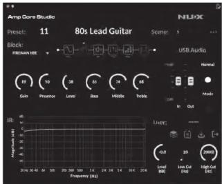 NUX Amp Core Studio - エディットソフトウェア - 1