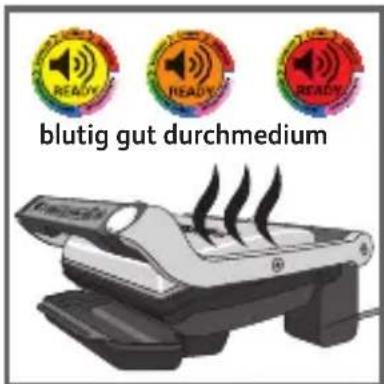 TEFAL OptiGrill+ - automatische Garprogramme und ein manueller Modus mit vier verschiedene Temperaturestellungen - 9