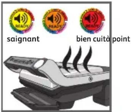 TEFAL OptiGrill+ - programmes de cuisson automatiques et un mode manuel compteant quatre réglages de température différents - 9