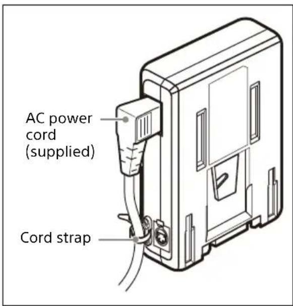 SONY AC-DN10A - Connecting the AC Power Cord - 1
