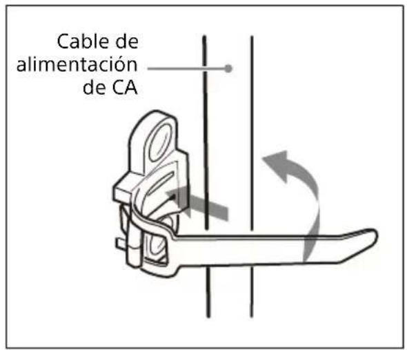 SONY AC-DN10A - Utilización de la correa del cable - 2
