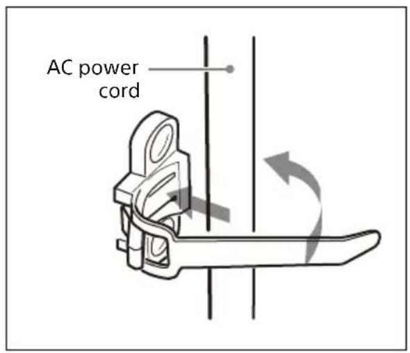 SONY AC-DN10A - Using the Cord Strap - 2