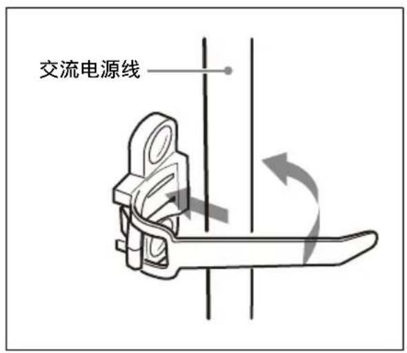SONY AC-DN10A - 使用电源线扎带 - 2