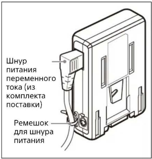 SONY AC-DN10A - Подключение шнура питания переменного тока - 1