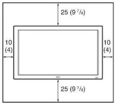 SONY FWD-42LX1 - When using the stand (not supplied) - 3