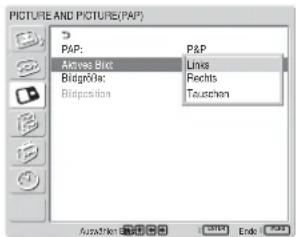 SONY FWD-42LX1 - Wenn „P&amp;P“ ausgewählt ist - 1