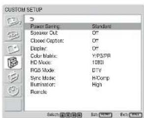SONY FWD-42LX1 - To change the index number - 2