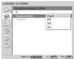 SONY FWD-42LX1 - Selezionare “Impostazione display multiplo” tramite ↑/↓, quindi premere ENTER. - 2