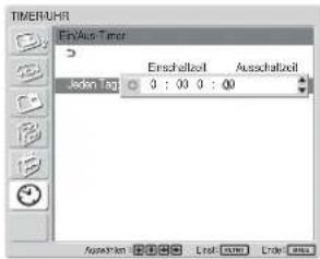 SONY FWD-42LX1 - Timer-Funktion zum Ein-/Ausschalten - 2
