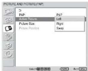 SONY FWD-42LX1 - 当 P&amp;P 被选择时 - 1
