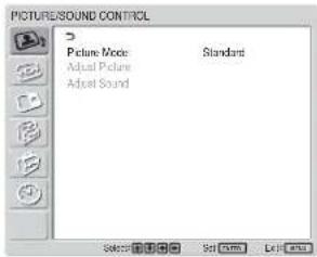 SONY FWD-42LX1 - 按 MENU 键。 - 1