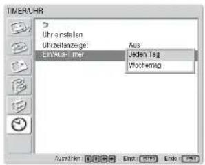 SONY FWD-42LX1 - Timer-Funktion zum Ein-/Ausschalten - 1