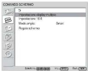 SONY FWD-42LX1 - Menu COMANDO SCHERMO - 1