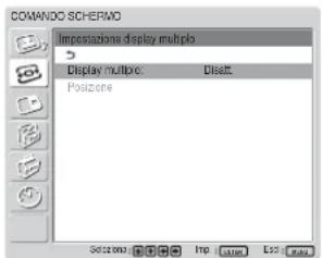 SONY FWD-42LX1 - Selezionare “Impostazione display multiplo” tramite ↑/↓, quindi premere ENTER. - 1