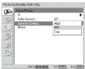 SONY FWD-42LX1 - Gamma Correct. - 1