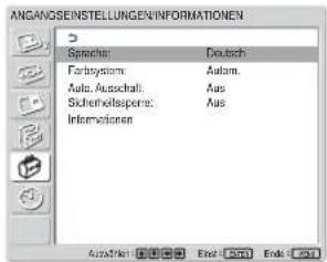 SONY FWD-42LX1 - Drücken Sie MENU. - 2