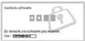 SONY FWD-42LX1 - Para activar el bloqueo de seguridad - 1