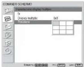 SONY FWD-42LX1 - Selezionare “Impostazione display multiplo” tramite ↑/↓, quindi premere ENTER. - 3