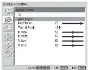 SONY FWD-42LX1 - Adjust Screen（调整屏幕） - 1