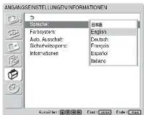 SONY FWD-42LX1 - Drücken Sie MENU. - 3
