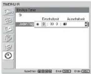 SONY FWD-42LX1 - Timer-Funktion zum Ein-/Ausschalten - 3